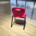 Metal and plastic folding dining chairs